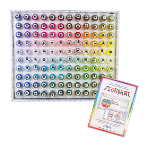 Floriani Spectrum thread set with Rainbow Software main product image