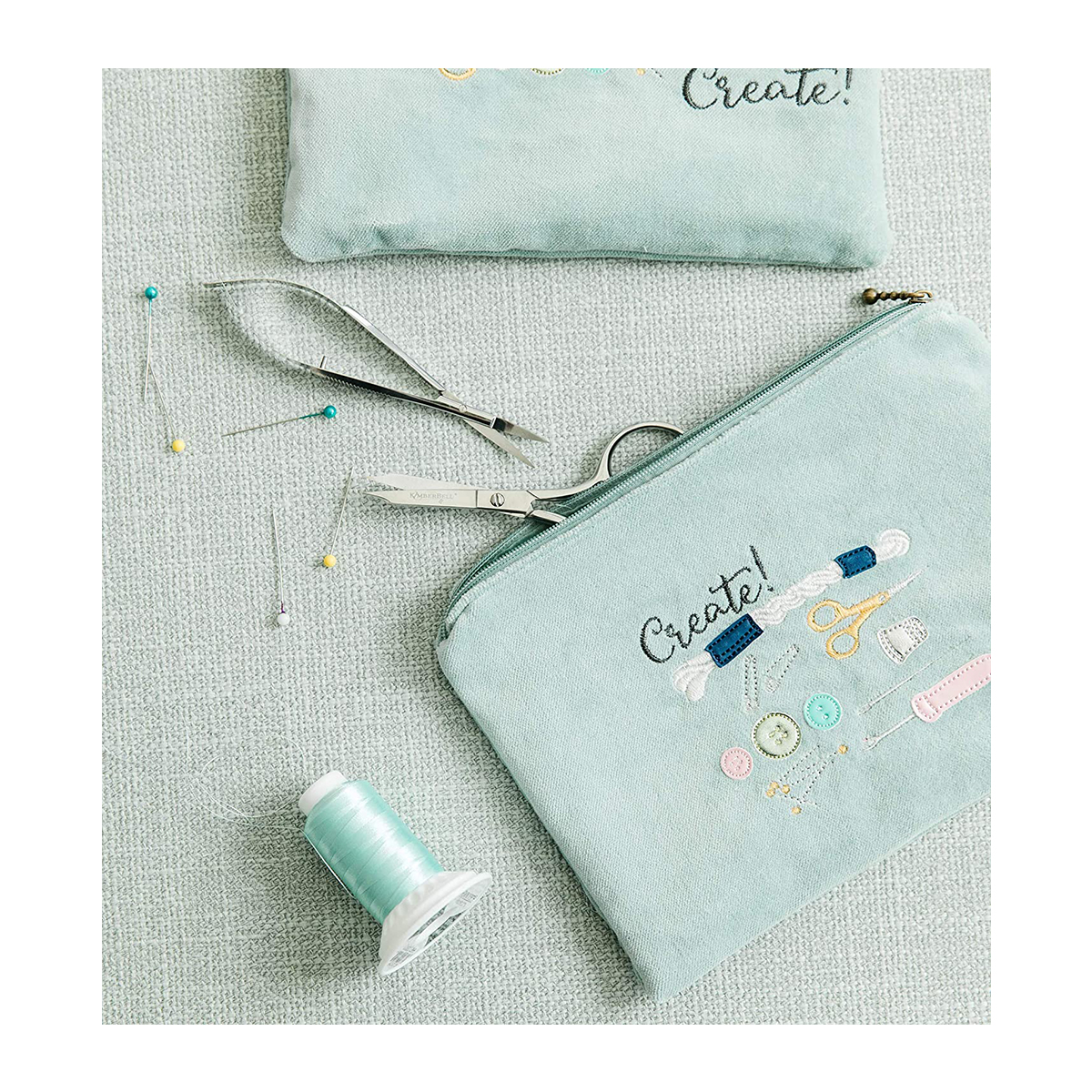 Kimberbell Blush Felt Zipper Pouch large main product image