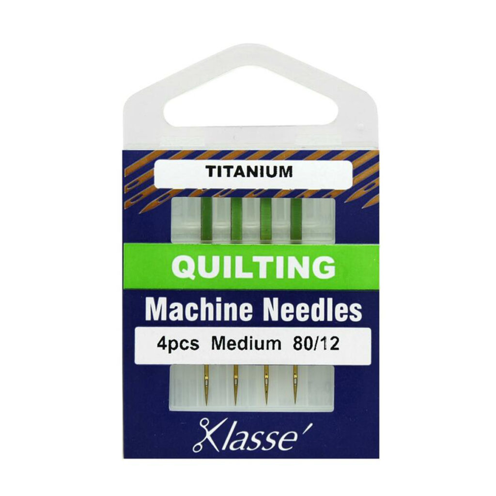 Klasse Titanium Quilting Needles size 80/12 Moore's Sewing