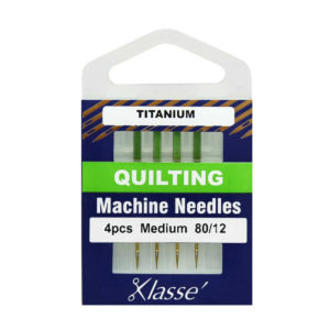 Klasse Titanium Quilting Needles size 80/12 4 pieces main product image