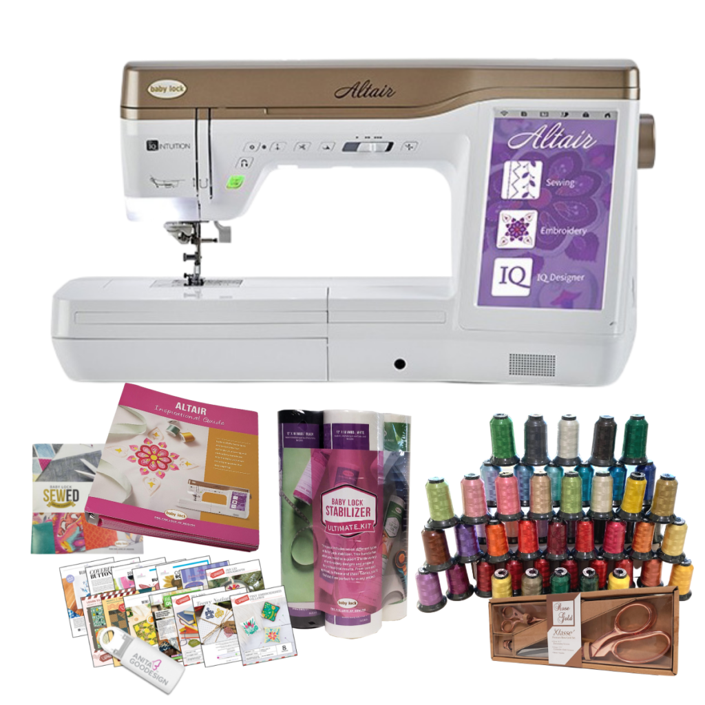 Baby lock Altair sewing machine is available at all Moore's locations