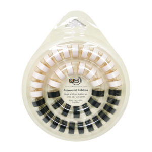 Quilters Select Prewound Class 15 Bobbins - black and white - main product image
