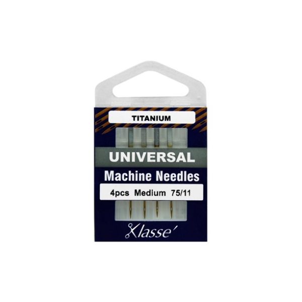 Klasse Titanium Universal Machine Needles – 75/11 – 4 pack