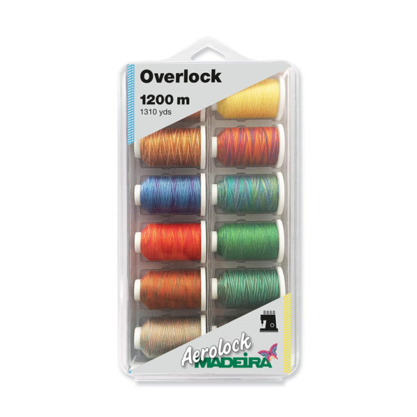 Madeira Aerolock Overlock thread mini-king box of 12 spools