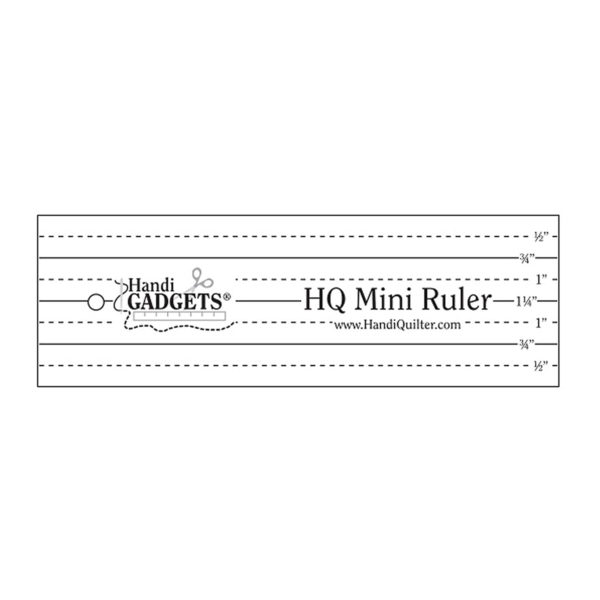 Handi Quilter Mini Ruler 2" x 6" photo of ruler