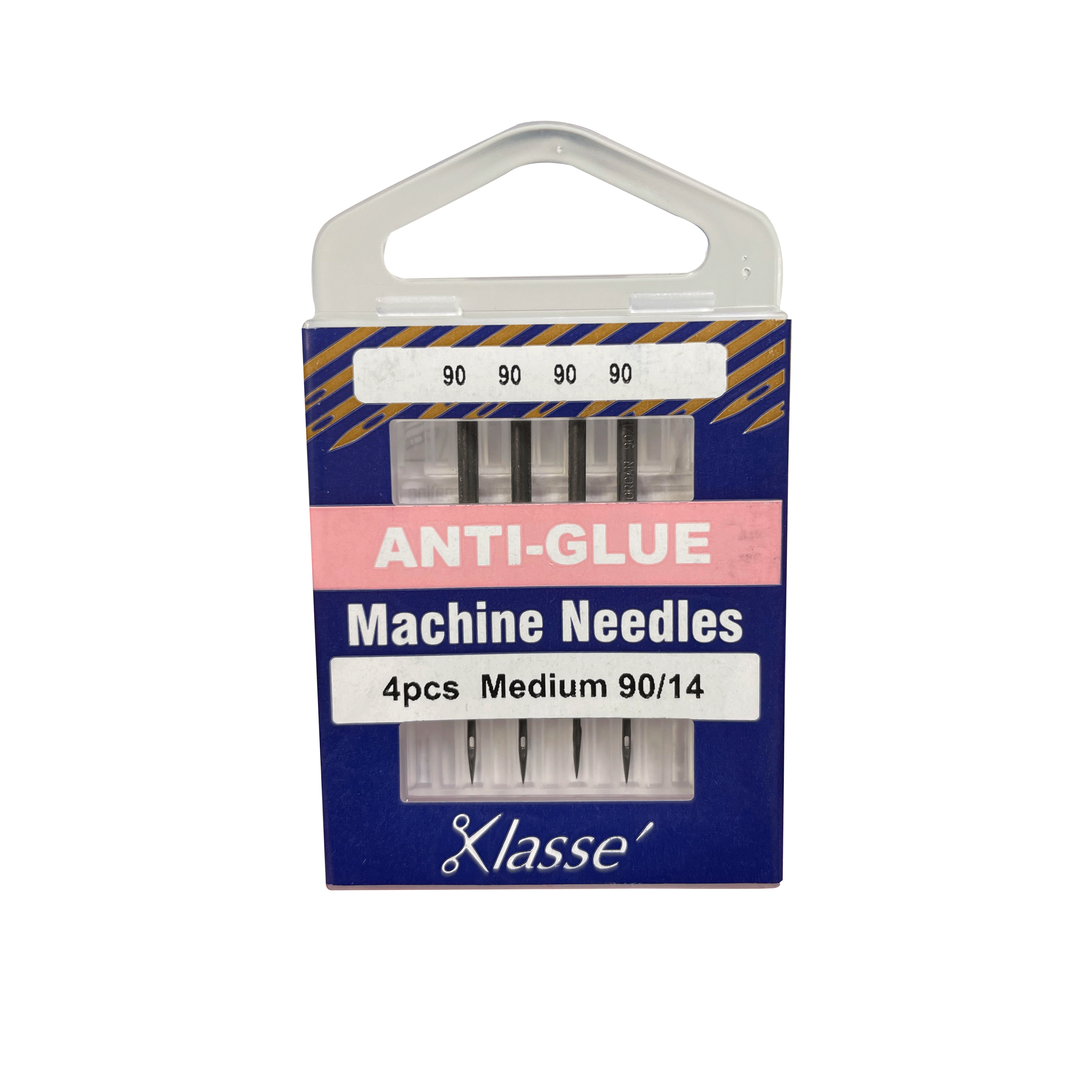 Klasse Anti-Glue Sewing and Embroidery Machine Needles | Size 90/14 | 5  Packages of 4pcs
