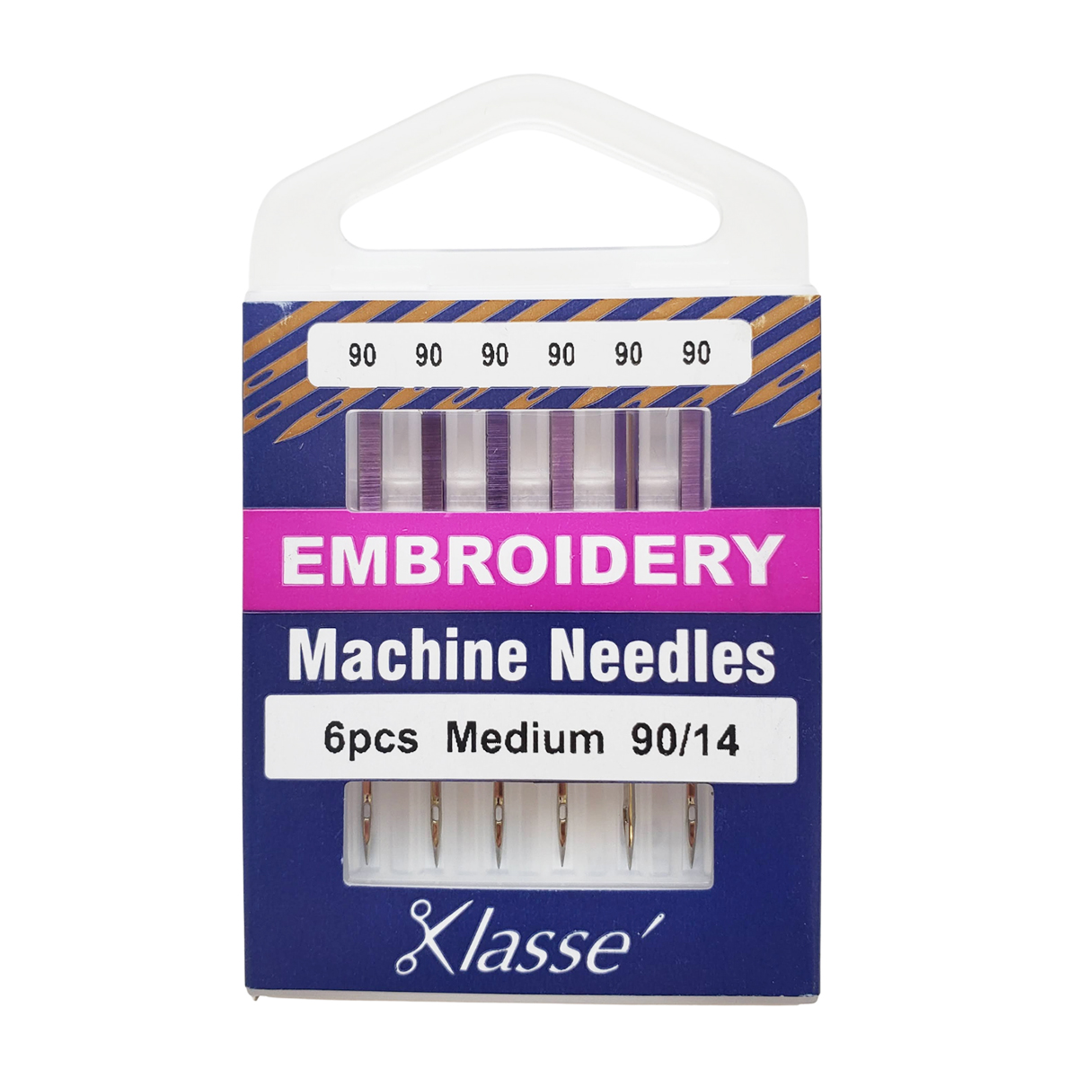 Klasse Machine Embroidery Needles - 6/pack - Multiple Sizes