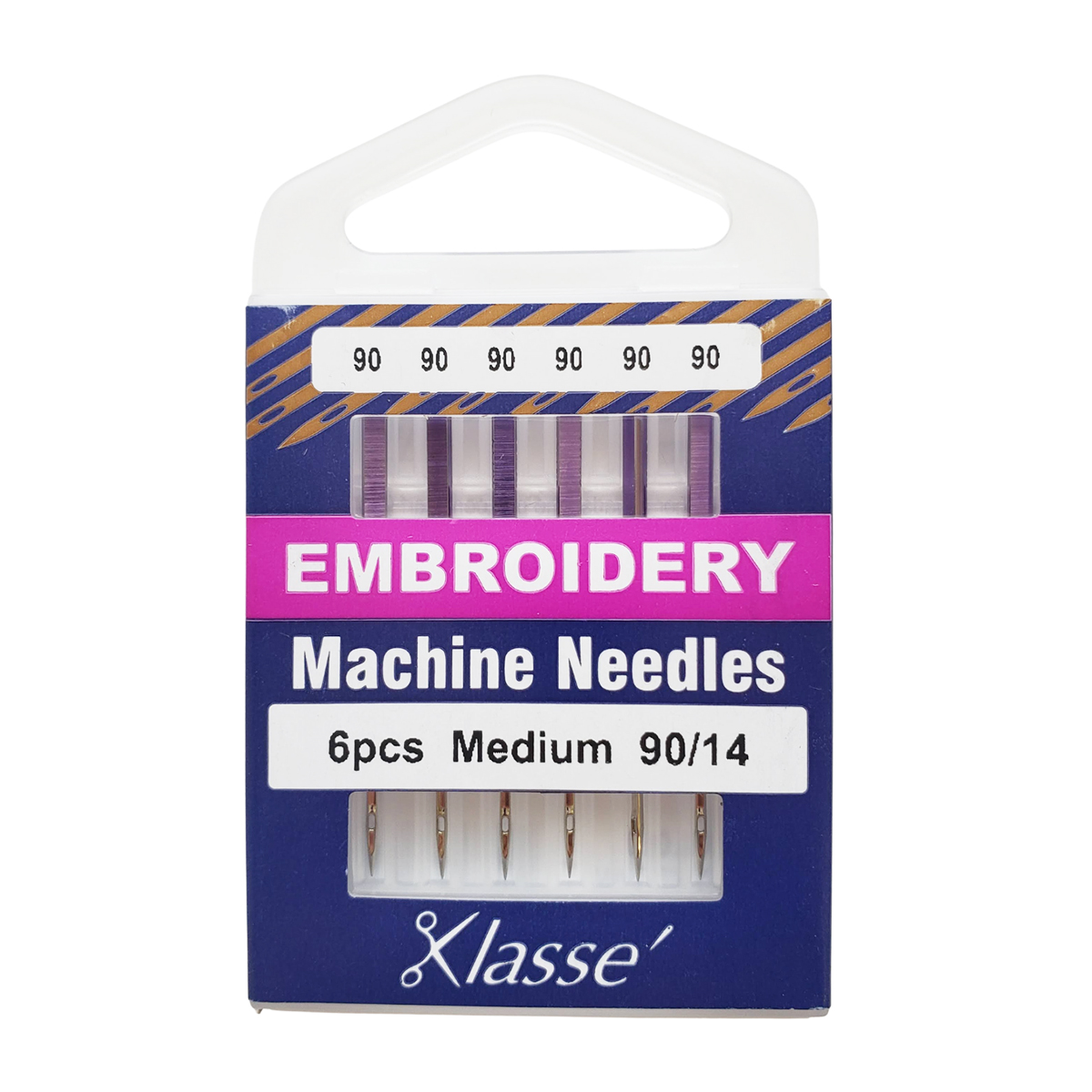 Klasse Machine Embroidery Needles - 6/pack - Multiple Sizes - Moore's Sewing