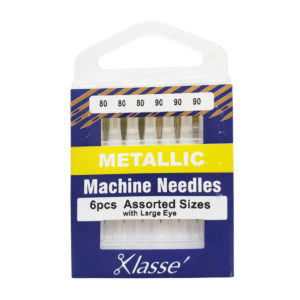 Klasse Metallic Needles Assorted Sizes - 6 pieces