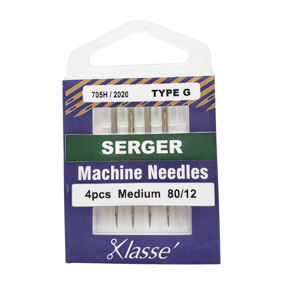 Klassé Serger Needles Type G size 80/12 Moore's Sewing