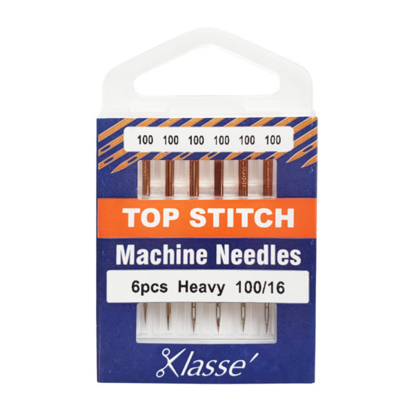 Klass Topstitch Needles Size 100/16 - 6 pieces