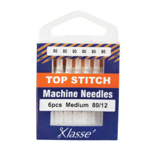 Klass Topstitch Needles Size 80/12 - 6 pieces