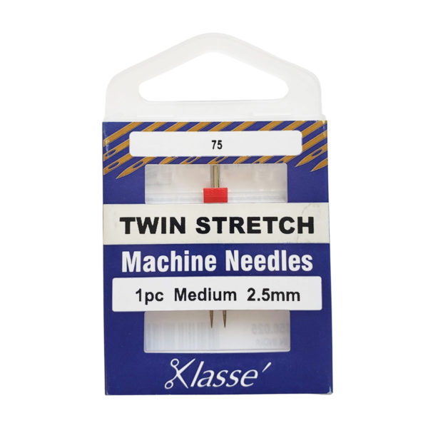 Klasse Twin Stretch Needles 2.5mm size 75