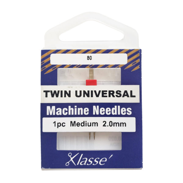 Klasse Twin Universal Needles Size 80, 2.0mm