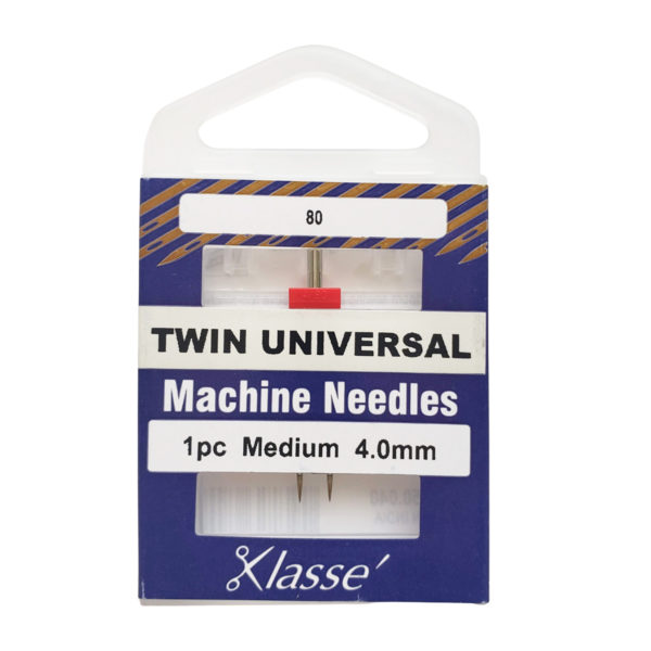 Klasse Twin Universal Needles Size 80, 4.0mm