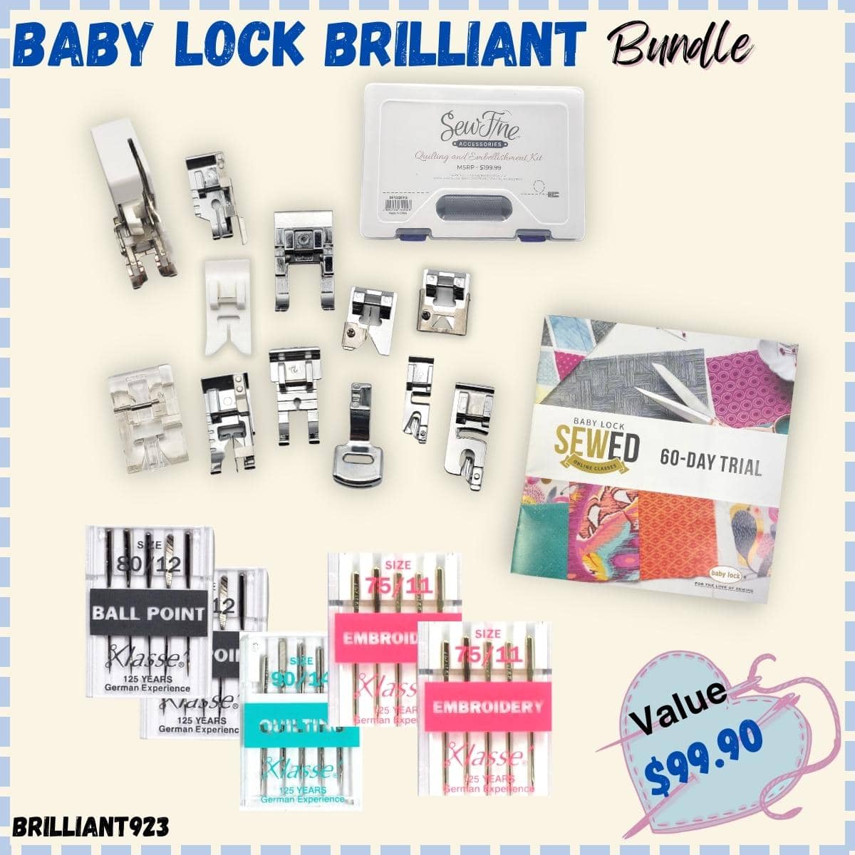 Baby Lock Brilliant Featurerich Sewing and Quilting Machine