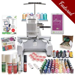 Baby Lock Array multineedle embroidery machine main product image with bundle