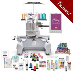 Baby Lock Array 6-neeedle embroidery machine with featured bundle