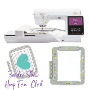 Baby Lock Vesta sewing and embroidery machine main product image with featured bundle