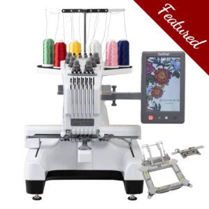 Brother Entrepreneur PR680W multineedle embroidery machine main product image with featured bundle