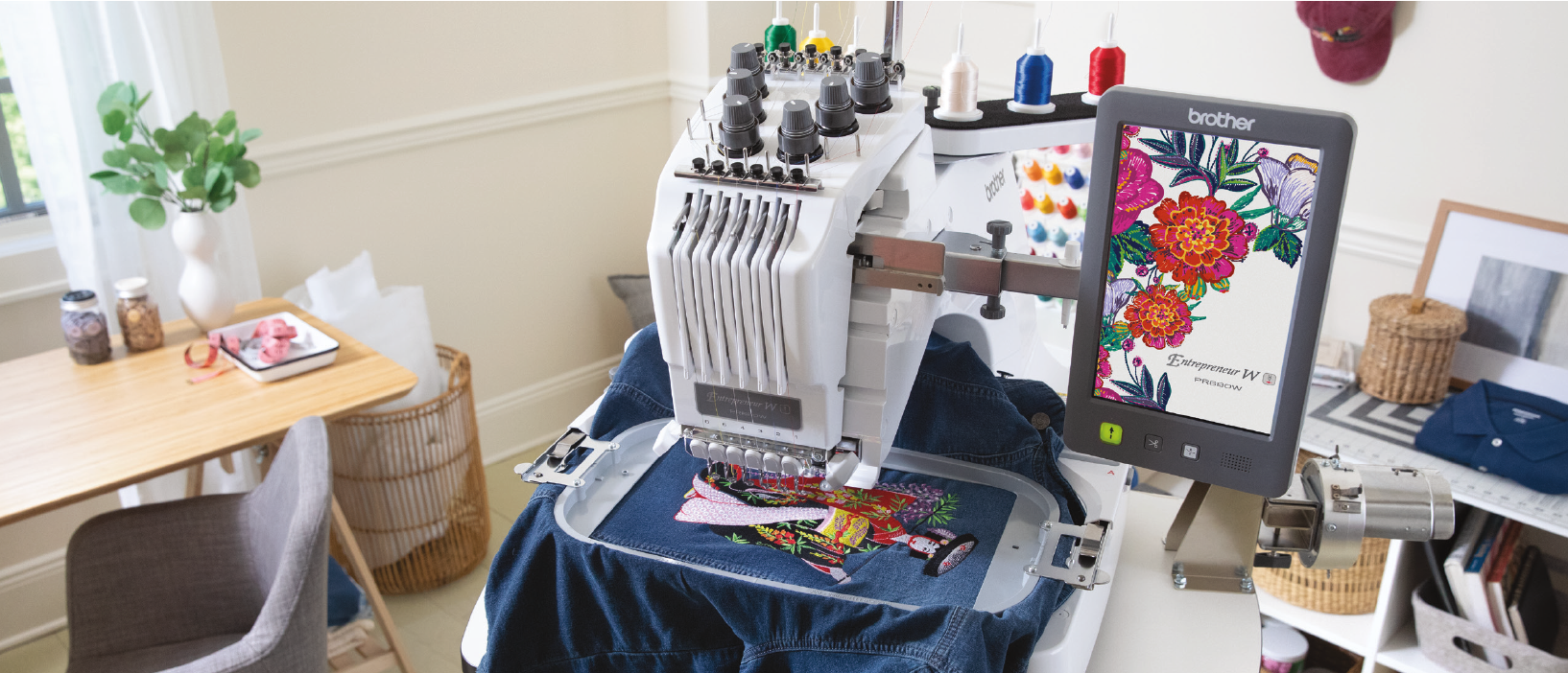 Brother Entrepreneur PR680W Multi-Needle Embroidery Machine (Model PR680W)  – A1 Reno Vacuum & Sewing
