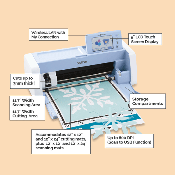 Brother ScanNCut DX Electronic Cutting Machine with Scanner in