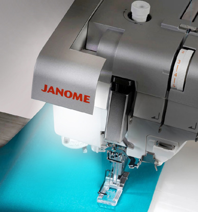 Janome CoverPro 3000 LEDs over needle, sewing bed and stitch area