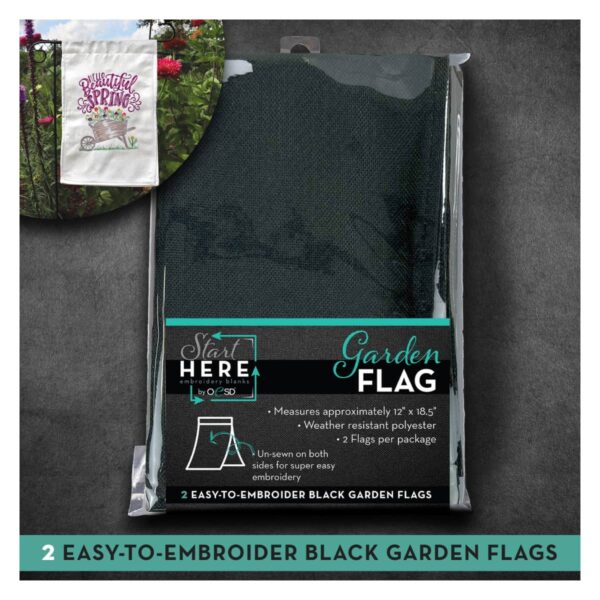 OeSD Garden Flag main product image (black)