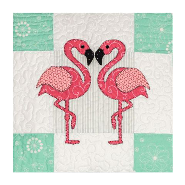 AccuQuilt GO! Flamingo 55110 quilt block