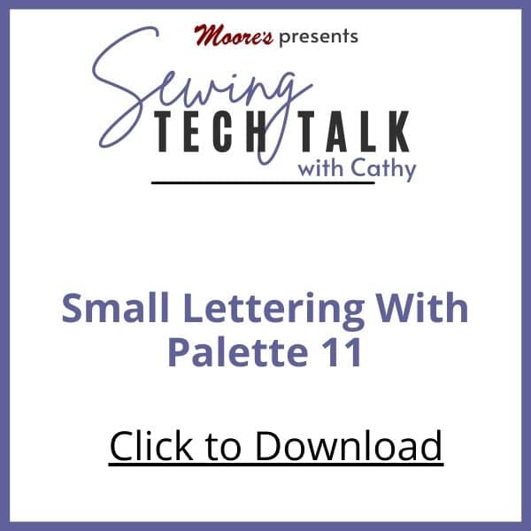 PDF Card for Small Lettering (Sewing Tech Talk with Cathy)