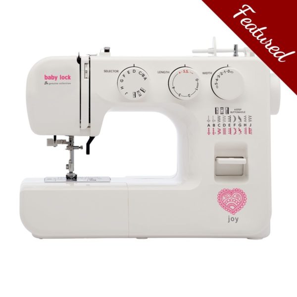 Baby Lock Joy 19-Stitch Sewing Machine & 12-Month Online Class Voucher