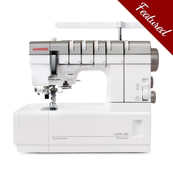 Janome CoverPro 3000P featured for warehouse sale