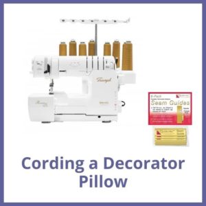 Cording a Decorator Pillow