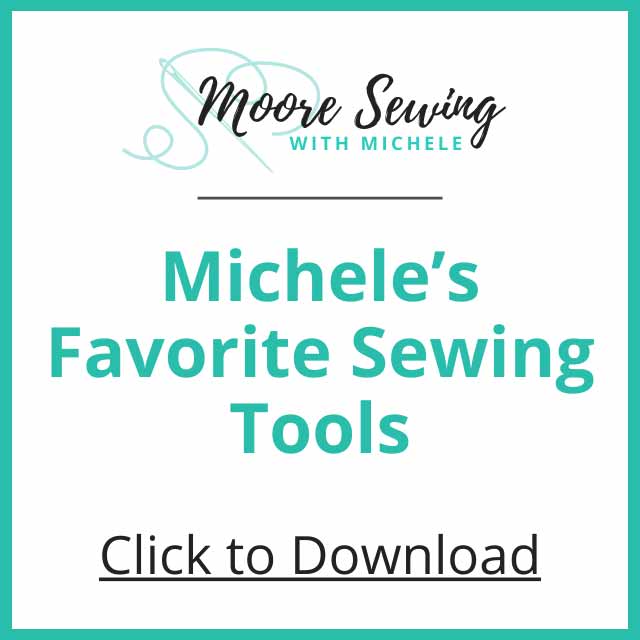 Moore Sewing with Michele PDF card for Michele's Favorite Tools