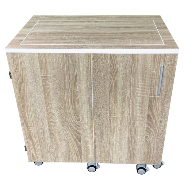 Sew Fine Quilter's Petite cabinet weathered oak finish