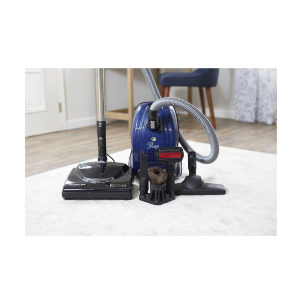 Riccar Prima Power Team with Tandem Air Technology canister vacuum with tools