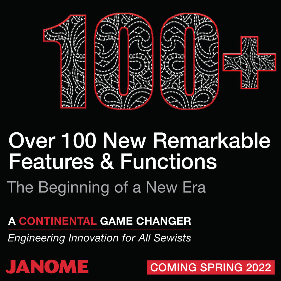 Janome's latest top of the line sewing and embroidery machine has over 100 new remarkable features and functions