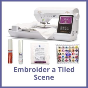 Embroider a Tiled Scene