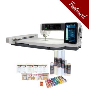 Janome Continental M17 Sewing and Embroidery Machine with featured bundle