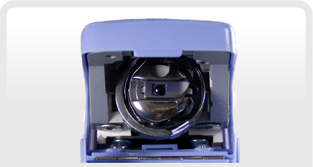 Easy-Access Bobbin on the Grace Q'nique 19 Longarm Quilting Machine