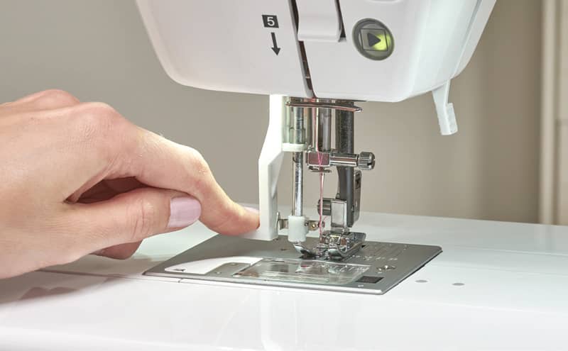 Automatic Needle Threader on the Allegro Quilting and Sewing Machine