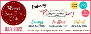 Sew Fun Club July 2022 home page banner