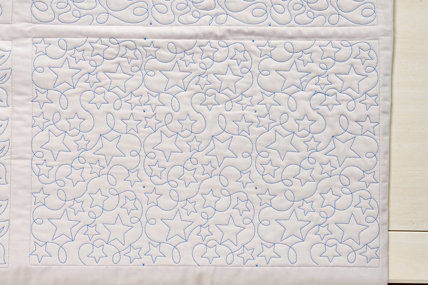 Baby Lock Solaris Vision does edge to edge quilting in the hoop