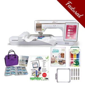 Baby Lock Solaris Vision sewing and embroidery machine main product image with holiday bundle
