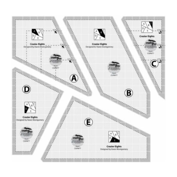 Creative Grids Crazier Eights Template Set (5 piecs) main product image