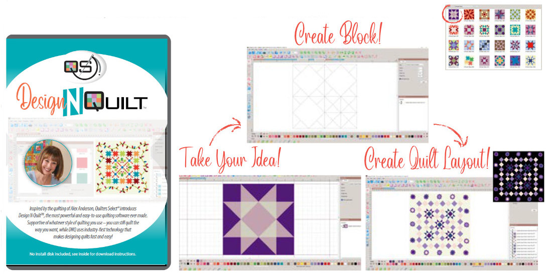 Design N Quilt software to design and plan any quilt