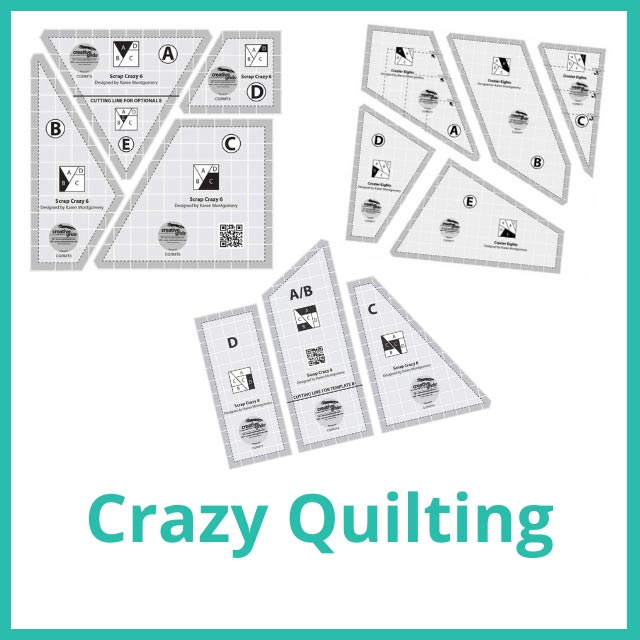 Crazy Quilting category card for Moore Sewing with Michele vlog