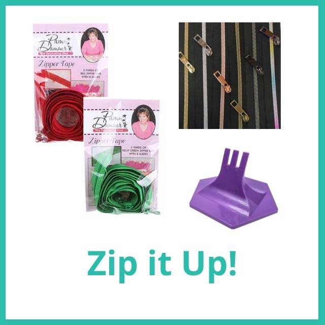 Zip it Up category card for Moore Sewing with Michele vlog