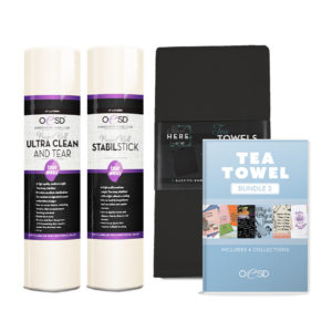 OESD Tea Towel Bundle 1 - black- main product image