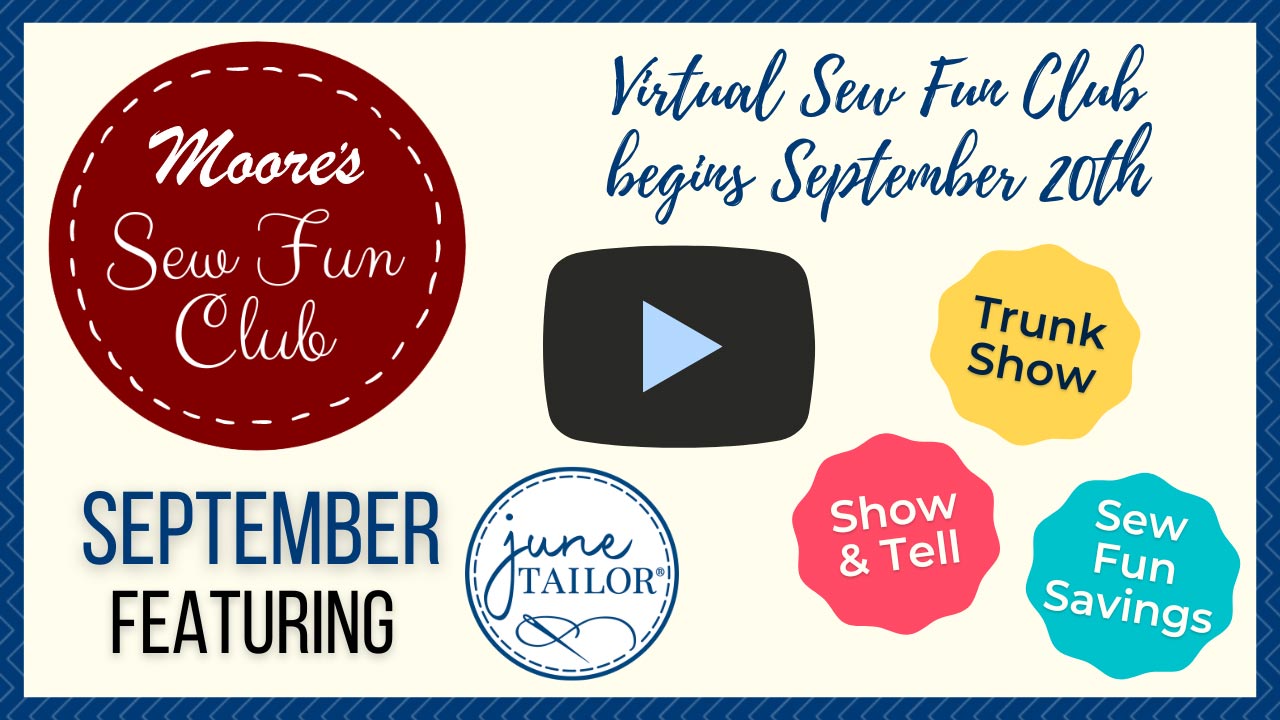 Sew Fun Club September 2022 video thumbnail for virtual SFC